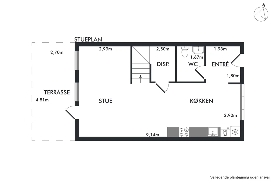 Lækkert 4-værelses rækkehus i 2 plan i Gistrup 19