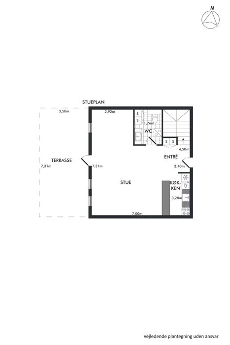 Moderne 4-værelses rækkehus i Gl. Hasseris 13