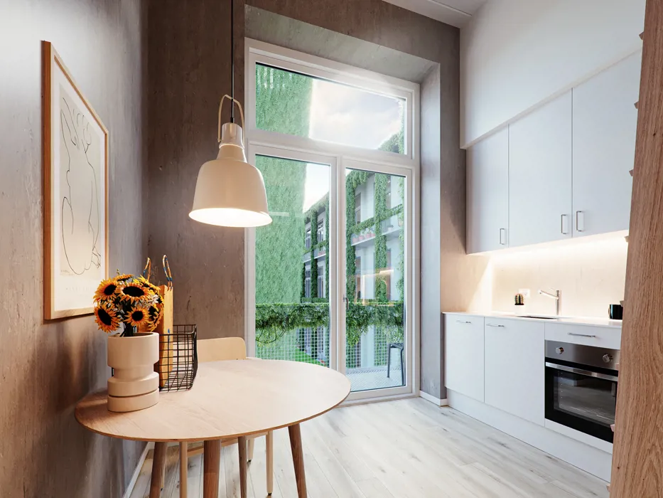Moderne 1-værelses lejlighed med alt  - MicroLiving i Blomsterhaven 5