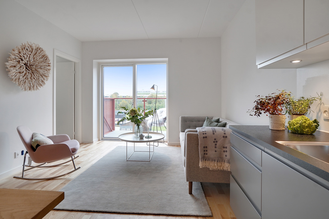 Moderne 2-værelses lejlighed i Zebra House 6