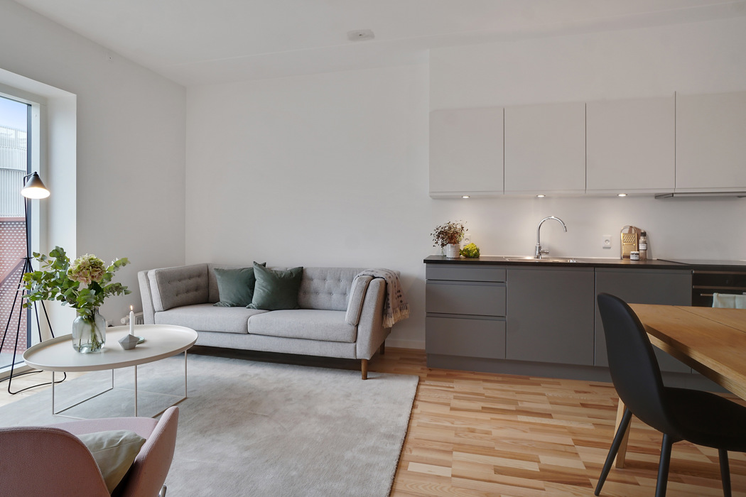 Moderne 2-værelses lejlighed i Zebra House 2