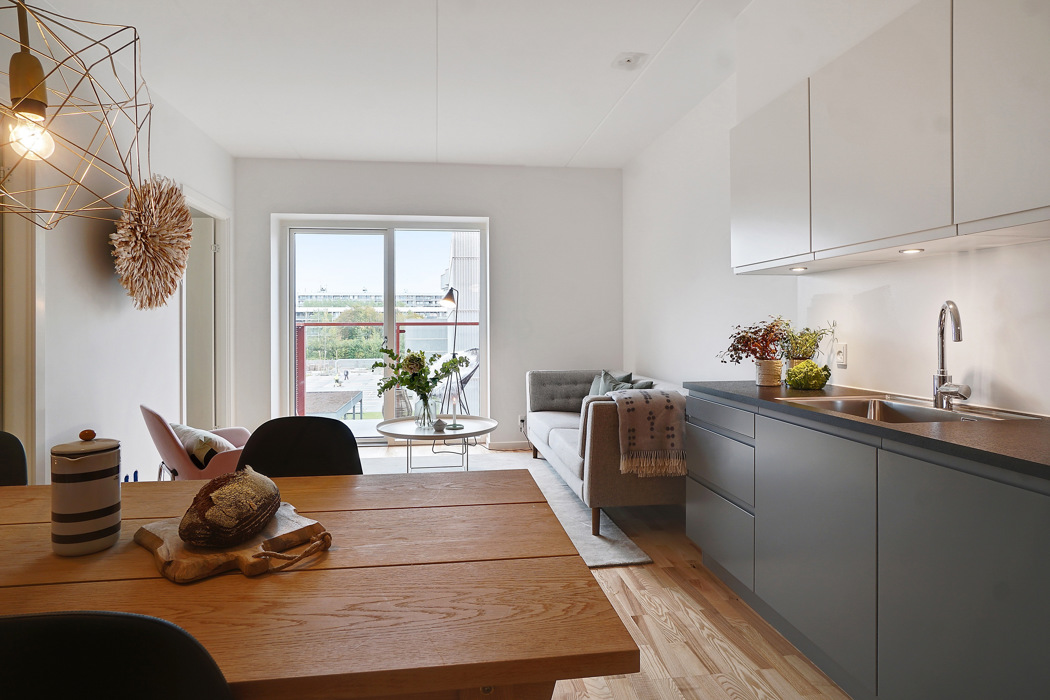 Moderne 2-værelses lejlighed i Zebra House 5