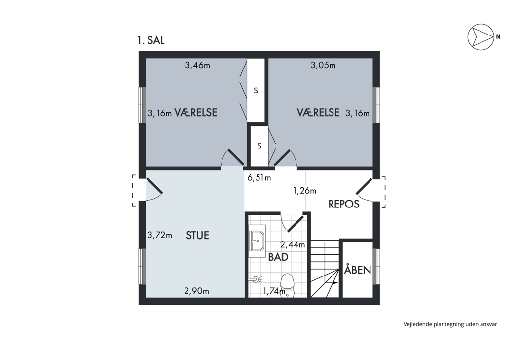 Nyopført, moderne 4-værelses rækkehus i Gl. Hasseris 18