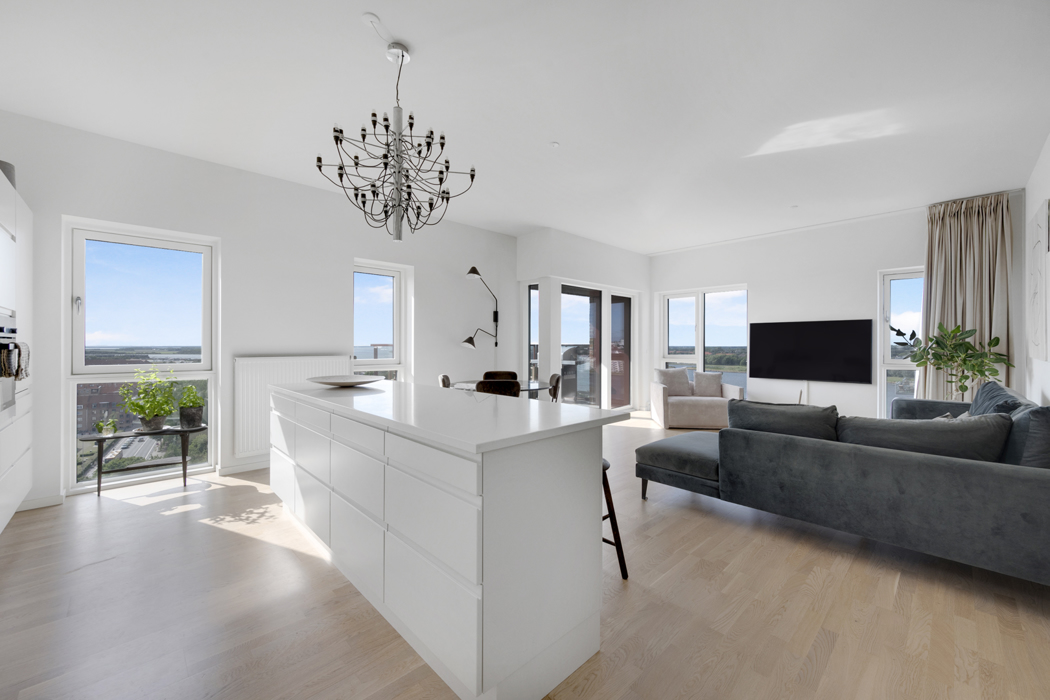 Gennemført 3-værelses lejlighed i Taffeltårnet på Spritten 4