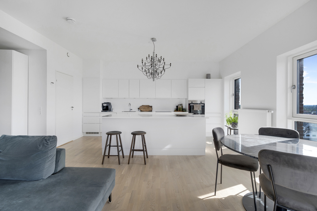 Gennemført 3-værelses lejlighed i Taffeltårnet på Spritten 1