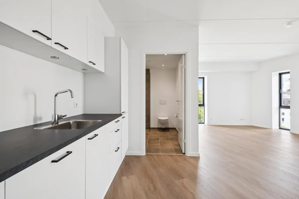 Nyopført 1-værelses lejlighed på Ankomstpladsen 6