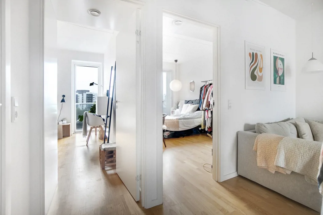 Flot 4-værelses lejlighed med altan i Bryggerhaven 6