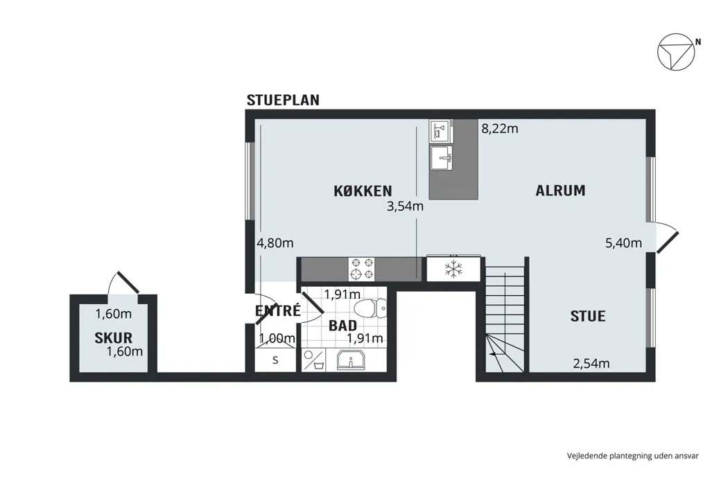 Fantastisk 4-værelses rækkehus på Marshalls Alle 20