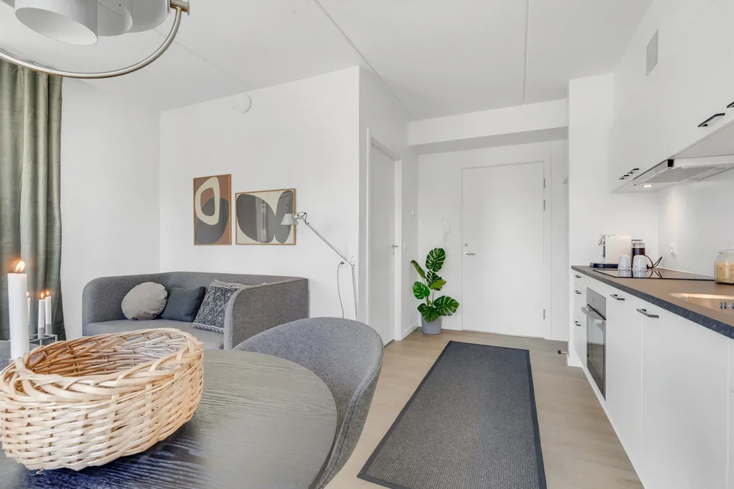 Nyopført 3-værelses lejlighed med tagterrasse på Ankomstpladsen 5