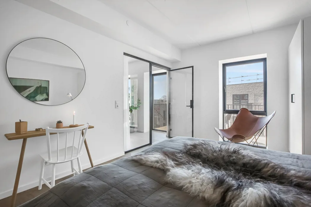 Unik 2-værelses lejlighed med tagterrasse på Ankomstpladsen 9