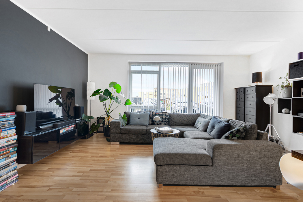 Dejlig og delevenlig 4-værelses lejlighed på Overblikket 2