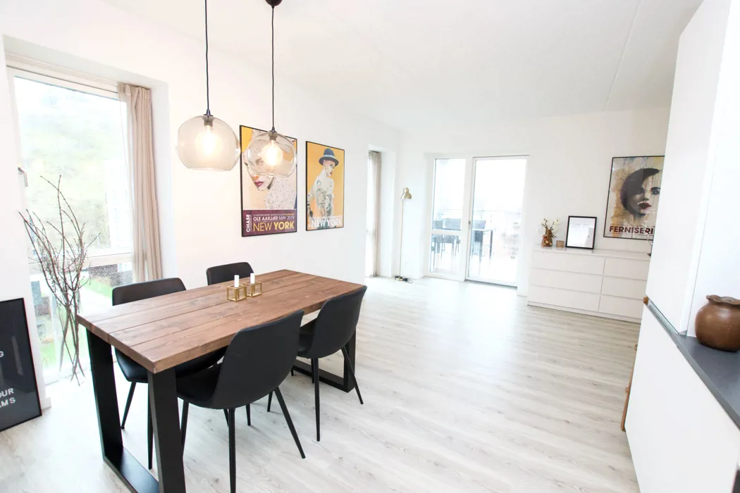 Flot 3-værelses lejlighed med stor altan på Eternitten 5