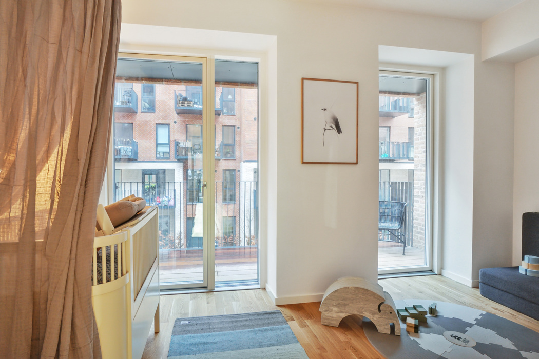 Nyopført 3-værelses townhouse i to plan i Brokvarteret 6