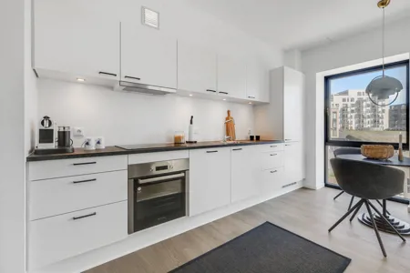 Nyopført 3-værelses lejlighed med 2 altaner på Ankomstpladsen 1