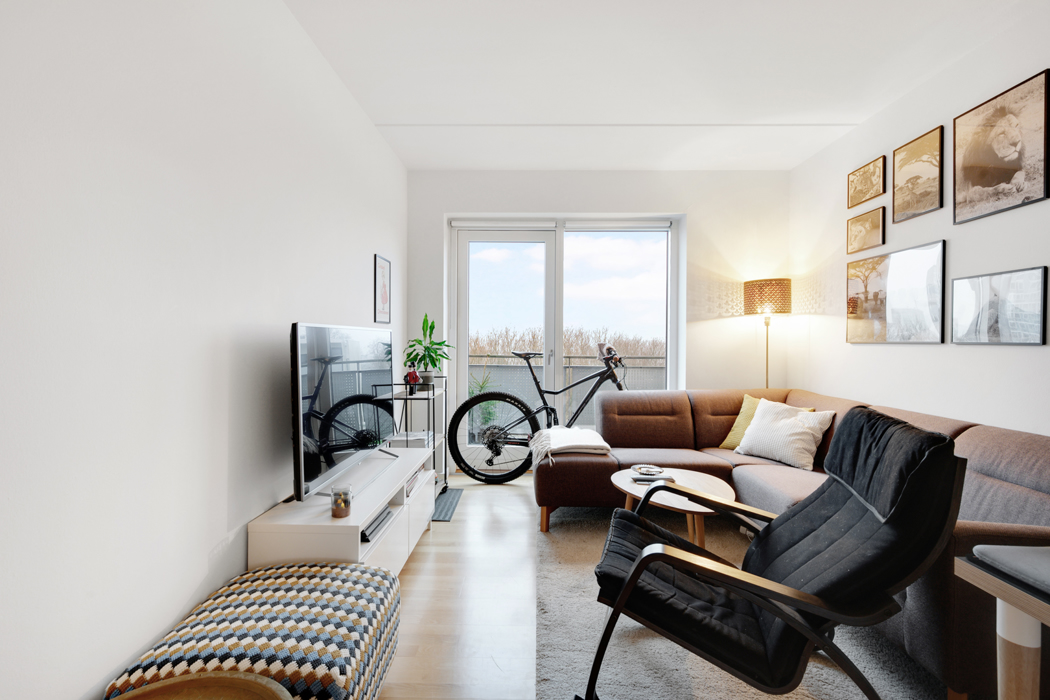 Stor, moderne 2-værelses lejlighed på Blegkilde Alle 5