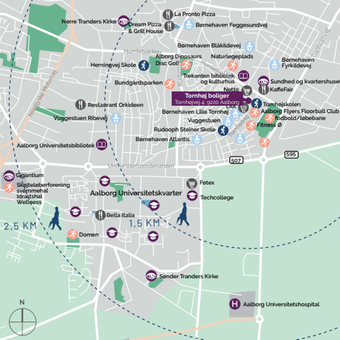 2-værelses lejlighed tæt på Universitetet med altan  6