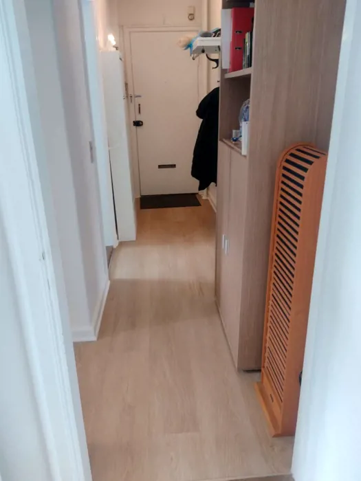 Høj stue lejligheden med altan i Øgadekvarteret 5