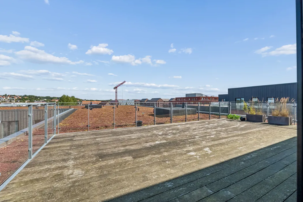 Eksklusiv lejlighed med stor terrasse og udsigt over vandet på Stigsborg Brygge 14