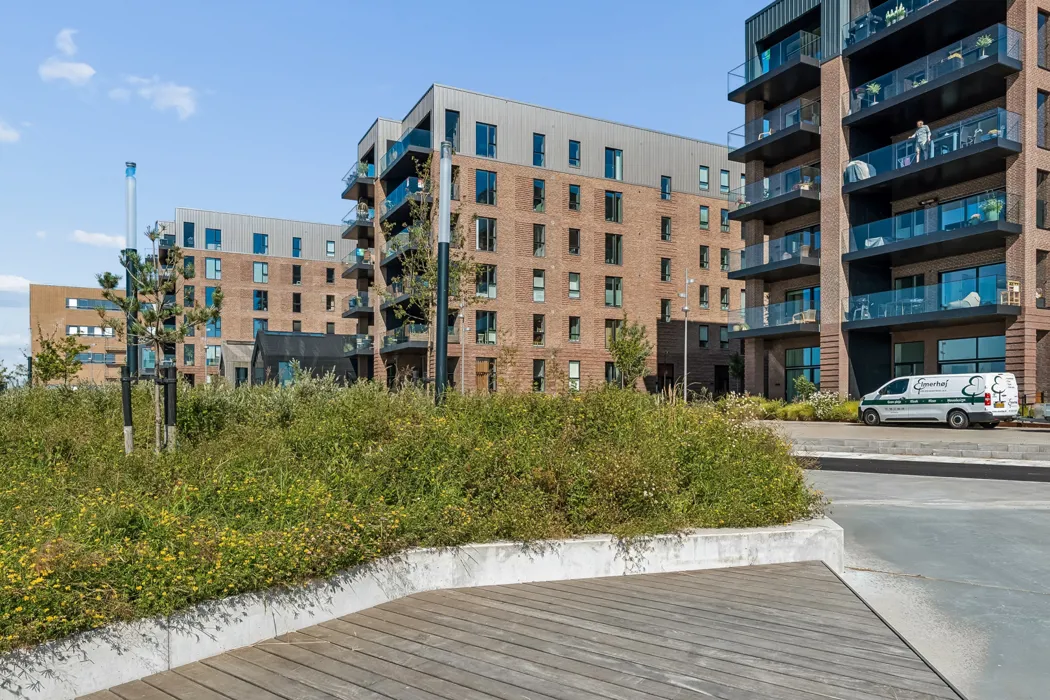 Eksklusiv lejlighed med stor terrasse og udsigt over vandet på Stigsborg Brygge 13