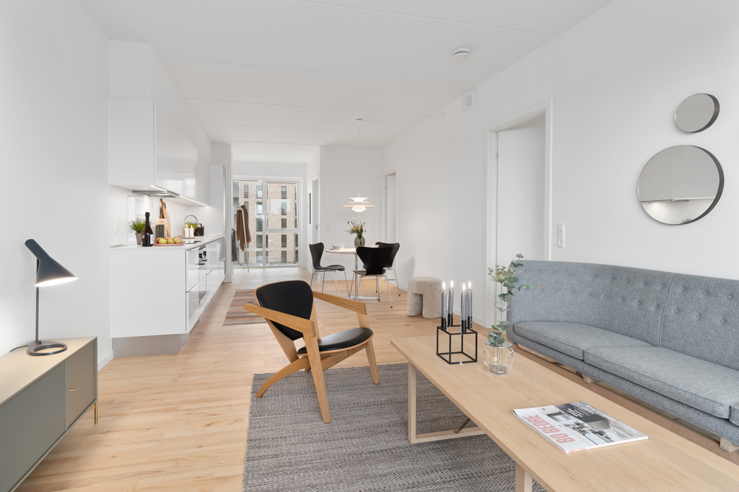 Nyopført 3-værelses lejlighed med to terrasser i Stigsborg Have 7